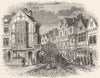 LONDON. Southwark, 16th century 1845 old antique vintage print picture