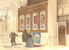 BERKS. Painted screen St George's Chapel 1845 old antique print picture