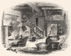 BUILDINGS. English Cottage 1845 old antique vintage print picture