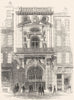 LONDON. Mercers' Hall, Cheapside 1845 old antique vintage print picture