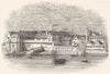GERMAN MERCHANTS WHARF. Thames St steel Yd 1641 1845 old antique print picture
