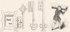 KENT. Keys of Dover Castle; Water-carrier 1845 old antique print picture