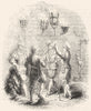 MILITARIA. Watch, with cressets & beacons(Hollar) 1845 old antique print