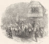 MILITARIA. The marching watch 1845 old antique vintage print picture