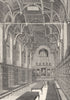 LONDON. Middle Temple Hall 1845 old antique vintage print picture