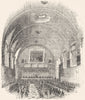 LONDON. Lincoln's Inn Hall 1845 old antique vintage print picture