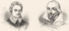 STAFFS. Drayton ; Samuel Daniel 1845 old antique vintage print picture