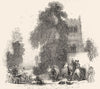 HUNTING. Hawking 1845 old antique vintage print picture