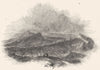 SCOTLAND. Edinburgh, 17th Century 1845 old antique vintage print picture