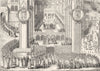 ROYALTY. Coronation of James I 1845 old antique vintage print picture