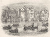 SOCIETY. Parade of James I, Thames 1845 old antique vintage print picture