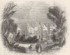 LONDON. Holland House 1845 old antique vintage print picture