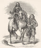 ROYALTY. Charles I & Armour-bearer(Vandyke) 1845 old antique print picture