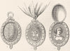 PORTRAITS. George; Henrietta Maria 1845 old antique vintage print picture
