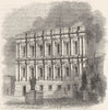 BUILDINGS. Banqueting-room. Inner Ct 1845 old antique vintage print picture