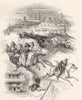 WORCESTER. View, Cornmarket, Charles 1845 old antique vintage print picture
