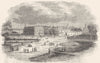 LONDON. Horse-guards, St Jamess Park(Canaletti) 1845 old antique print picture
