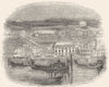 LONDON. Whitehall and Royal Regatta 1845 old antique vintage print picture