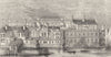 LONDON. Whitehall, before fire of 1691 1845 old antique vintage print picture