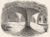 BUILDINGS. Vaults of Lady Place 1845 old antique vintage print picture