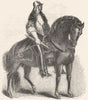 KINGS. James II 1845 old antique vintage print picture