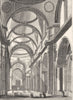 LONDON. St Paul's, looking East 1845 old antique vintage print picture