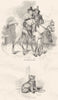 MILITARIA. Hudibras & Ralph; bear, stake 1845 old antique print picture