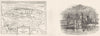 LONDON. St Giles, fields; Westminster, 1660 1845 old antique print picture