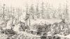 NETHERLANDS. Boarding of Prince Orange, Helvoetsluys 1845 old antique print
