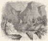 SCOTLAND. Glencoe 1845 old antique vintage print picture
