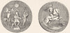 DECORATIVE. Great seal of George II 1845 old antique vintage print picture