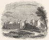 BUILDINGS. Seaton house 1845 old antique vintage print picture
