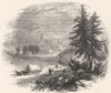 SCOTLAND. Falkirk 1845 old antique vintage print picture