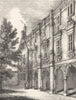 OXON. Pepysian Library, Magdalen College, Cambridge 1845 old antique print
