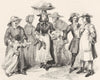 COSTUME. Of Commonalty, William & Mary 1689 1845 old antique print picture