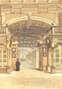 OXON. The Bodleian Library, Oxford 1845 old antique vintage print picture