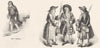 MILITARIA. Linkboy ; Watchmen 1845 old antique vintage print picture