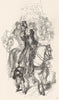 PORTRAITS. Roger de Coverley as Sheriff 1845 old antique vintage print picture