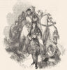 PORTRAITS. Roger de Coverley & Hare 1845 old antique vintage print picture