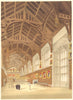 OXON. Christ Church Hall Oxford 1845 old antique vintage print picture