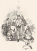 PORTRAITS. Roger de Coverley, Playhouse 1845 old antique vintage print picture