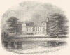 WILTS. Wilton House 1845 old antique vintage print picture