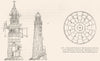 LIGHTHOUSES. Winstanley, Rudyerd; Eddystone section 1845 old antique print