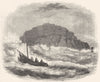 DORSET. St Alban's Head, Dorsetshire 1845 old antique vintage print picture