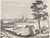 KENT. Canterbury 1845 old antique vintage print picture