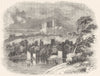 LINCS. Lincoln 1845 old antique vintage print picture
