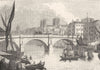 YORKS. City of York 1845 old antique vintage print picture