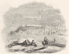 DEVON. Plymouth 1845 old antique vintage print picture