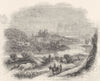 DEVON. Exeter 1845 old antique vintage print picture