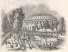 LONDON. Ranelagh Gardens, Rotunda, 1751 1845 old antique vintage print picture